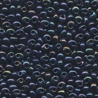 Miyuki 4mm Magatama Bead - MA4-452 - Metallic Dark Blue Iris