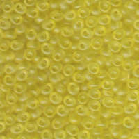 Miyuki 4mm Magatama Bead - MA4-2101F - Matte Transparent Pale Yellow