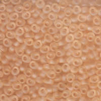 Miyuki 4mm Magatama Bead - MA4-2102F - Matte Transparent Peach