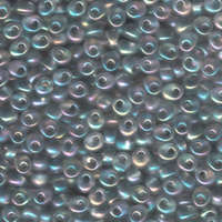 Miyuki 4mm Magatama Bead - MA4-2136 - Transparent Pale Gray AB