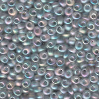 Miyuki 4mm Magatama Bead - MA4-2136F - Matte Transparent Pale Gray AB