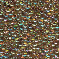 Miyuki 4mm Magatama Bead - MA4-2161 - Garnet Lined Transparent Light Topaz AB