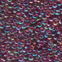 Miyuki 4mm Magatama Bead - MA4-2170 - Fuchsia Lined Transparent Aqua AB