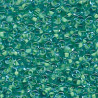 Miyuki 4mm Magatama Bead - MA4-F20 - Mint Green Lines Aqua