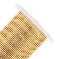 Tarnish Resistant Medium Temper Brass 18 Gauge Round Wire