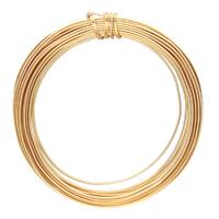 Tarnish Resistant Medium Temper Gold 18 Gauge Half Round Wire