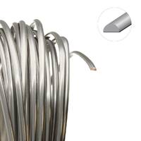 Tarnish Resistant Medium Temper Titanium 18 Gauge Half Round Wire