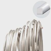 Tarnish Resistant Medium Temper Silver 18 Gauge Square Wire