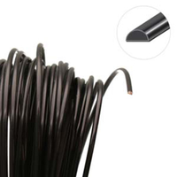 Tarnish Resistant Medium Temper Black 21 Gauge Half Round Wire