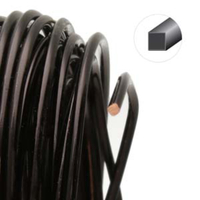 Tarnish Resistant Medium Temper Black 21 Gauge Square Wire