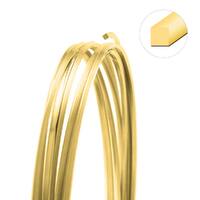 Tarnish Resistant Medium Temper Gold 21 Gauge Square Wire