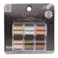 Tarnish Resistant Medium Temper Assorted 24 Gauge Round Wire