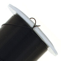 Tarnish Resistant Medium Temper Black 26 Gauge Round Wire