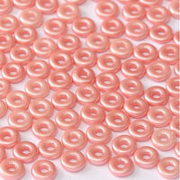  O Bead - Alabaster Pastel Light Coral - OB24-02010-25007