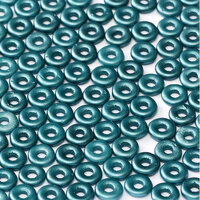  O Bead - Alabaster Pastel Petrol - OB24-02010-25033