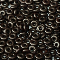 O Bead - Alabaster Pastel Dark Brown - OB24-02010-25036