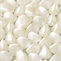 5mm x 3mm Pinch Bead - Alabaster Pastel White - 02010-25001