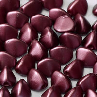 5mm x 3mm Pinch Bead - Alabaster Pastel Burgundy - 02010-25031