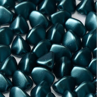 5mm x 3mm Pinch Bead - Alabaster Pastel Petrol - 02010-25033