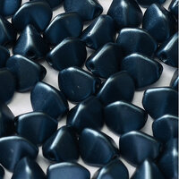 5mm x 3mm Pinch Bead - Alabaster Pastel Montana Blue - 02010-25042