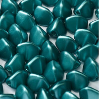 5mm x 3mm Pinch Bead - Alabaster Pastel Emerald - 02010-25043