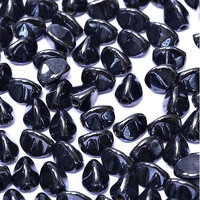 5mm x 3mm Pinch Bead - Jet Hematite - 23980-14400