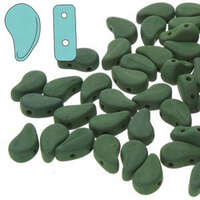 Paisley Duo 8mm x 5mm - Matte Velvet Forest Green - PD8502010-29542