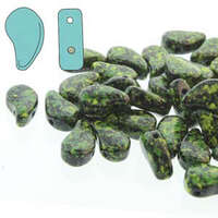 Paisley Duo 8mm x 5mm - Jet Green Confetti - PD8523980-24405