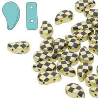 Paisley Duo 8mm x 5mm - Laser Checkered Jet Yellow - PD8523980-25002CB