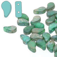 Paisley Duo 8mm x 5mm - Emerald Matte Rembrandt - PD8550720-83500