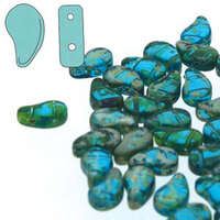 Paisley Duo 8mm x 5mm - Aqua Rembrandt - PD8560020-43500