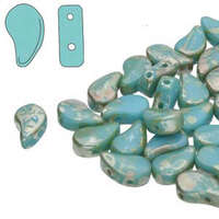 Paisley Duo 8mm x 5mm - Turquoise Blue Rembrandt - PD8563030-43500