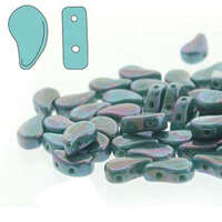 Paisley Duo 8mm x 5mm - Turquoise Green Nebula - PD8563130-15001