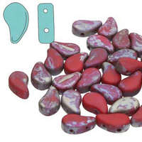 Paisley Duo 8mm x 5mm - Red Matte Rembrandt - PD8593200-83500