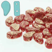 Paisley Duo 8mm x 5mm - Red Gold Splash - PD8593200-94401