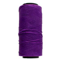 Brazilian 2 Ply Waxed Polyester Cord - PLY04-NPU - Neon Purple