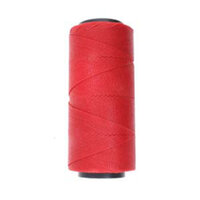 Brazilian 2 Ply Waxed Polyester Cord - PLY04-RED - Red