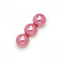 3mm Fuchsia Czech Glass Pearl - 2396