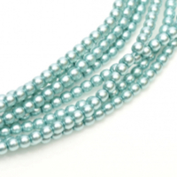 3mm Czech Glass Pearl - 150 Bead Strand - Celeste - Shiny - 24644