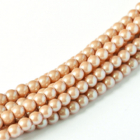 3mm Czech Glass Pearl - 150 Bead Strand - Himalayan Salt - Pearl Shell - 30004