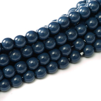 3mm Czech Glass Pearl - 150 Bead Strand - Baltic Blue - Shiny - 48396