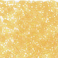 Miyuki Quarter Tila Bead - QTL132FR - Matte Transparent Light Topaz AB