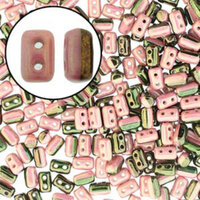 Rulla 3mm x 5mm - RUL3503849-14495 - Duet Black & White Red Luster