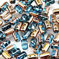Rulla 3mm x 5mm - RUL3560020-27101 - Aquamarine Capri Gold