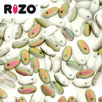 Rizo 2.5mm x 6mm - RZ256-03000-28171 - Matte Chalk White Vitrail