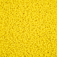 Preciosa 10/0 Rocaille Seed Beads - SB10-16A86M - Matte Yellow - Terra Intensive