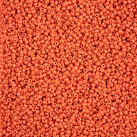 Preciosa 10/0 Rocaille Seed Beads - SB10-16A91M - Matte Orange - Terra Intensive