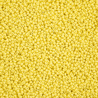 Preciosa 10/0 Rocaille Seed Beads - SB10-22M01 - Matte Chalk Light Yellow - PermaLux
