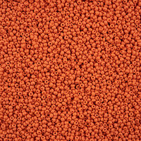 Preciosa 10/0 Rocaille Seed Beads - SB10-22M04 - Matte Chalk Orange - PermaLux