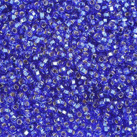 Preciosa 10/0 Rocaille Seed Beads - SB10-37050 - Silver Lined Dark Blue